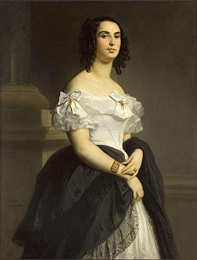 Adèle Hugo ritratta da Louis Boulanger